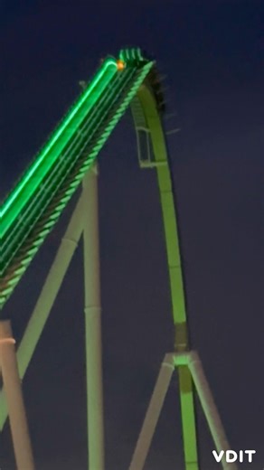 Fury 325 at Night 2026 #springbreak2026 #goodfriday #easterweekend #newshort #rollercoaster #viral