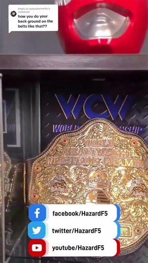 WWE Belt Display #shorts #wwe #wrestlemania #Collection WWE Replica Belt Review