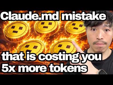 Urgent flag - you’re burning 5 times more tokens with this claude.md mistake (Claude Code)