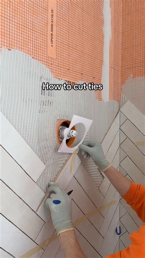 How to Cut Tile for Perfect Herringbone Design