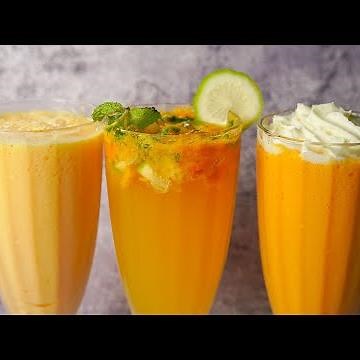 3 Easy Mango Drinks Recipe | Mango Lassi | Mango Mojito | Mango Milkshake | Summer Drinks | Yummy