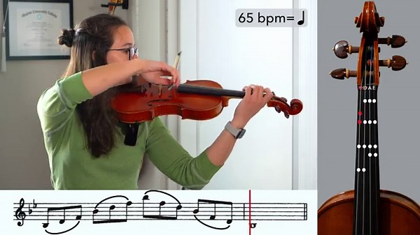 B-flat Major Arpeggio - 2 Octaves | Violin | Level 3