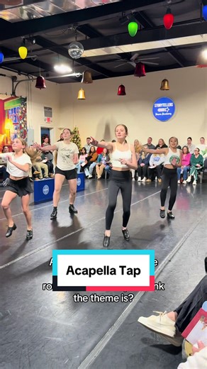 Time for more dance sneak peeks, like this acapella tap dance! Drop your guesses for theme of the dance in the comments! #tap #dance