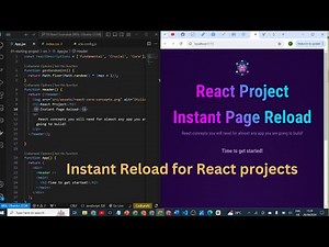 How to setup React project for instant page reload