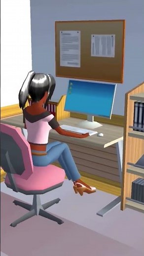 Monster scary typing 🐱 | #sakuraschoolsimulator #sakuraschoolsimulatordrama #subscribe