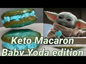 Macaron Recipe - Baby Yoda from The Mandalorian edition - Keto Friendly
