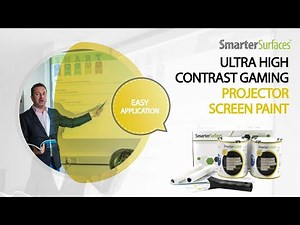 Ultra High Contrast Projector Paint | Application Video | Smarter Surfaces