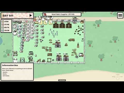 Happy Sheepies! (finally! getting Wool Fabric Supplier!) [no commentary gameplay]