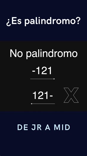 ¿Que es un palindromo? #matematicas #code #python #puzzle #maths #sat #coding #leetcode