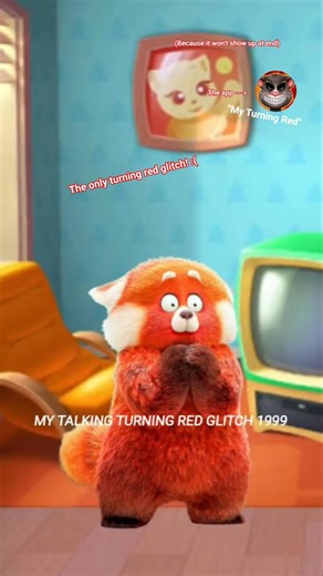 My talking Turning red glitch 1999 #talkingtomglitch #talkingtom