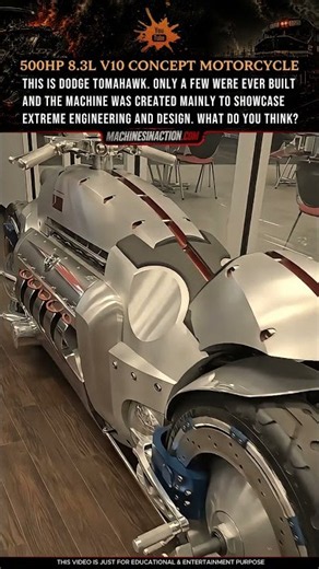 500HP 8.3L V10 Concept Motorcycle