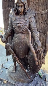 Bronze St. Michael Church Statue - Etsy