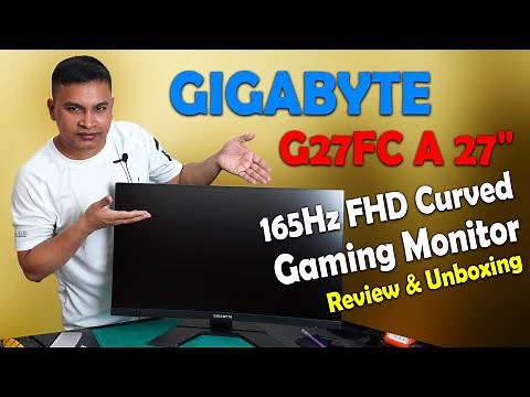 GIGABYTE G27FC A 27 Inch 165Hz Full HD Curved Gaming Monitor full review.
