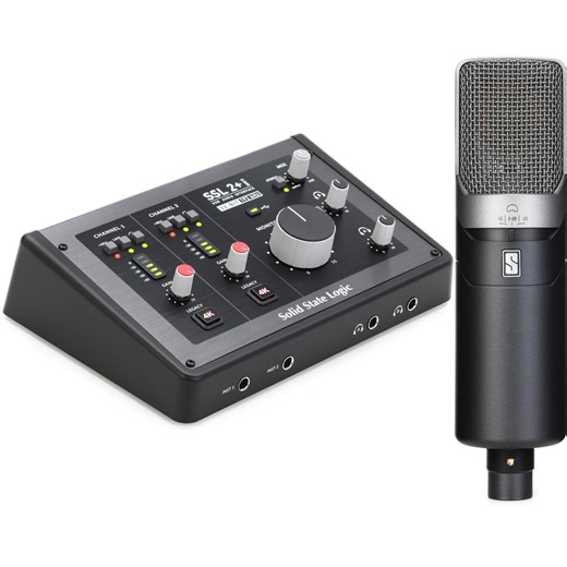 Solid State Logic SSL 2  MKII USB-C Audio Interface and Slate Digital VMS ML-1A Modeling Microphone