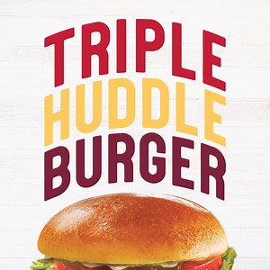 Triple the beef, triple the flavor. Order up the classic Triple Huddleburger for a hearty helpin’ of big, juicy and meaty. | Huddle House