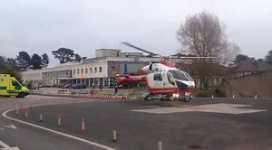 Here's Cornwall Air Ambulance lifting off from Royal Cornwall Hospital Treliske. Each year the air ambulance flies more than 700 missions across Cornwall and the Isles of Scilly. As a charity it relies on donations to keep flying. You can show you support and donate at https://cornwallairambulancetrust.org/ | Cornwall Air Ambulance