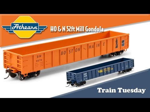 Train Tuesday 02/24/26: Athearn HO & N Scale 52ft Mill Gondola