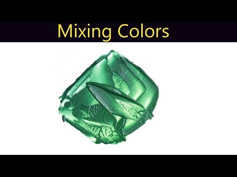 How To Make Moss Green Color Paint - Mixing Colors