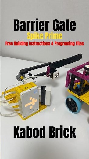 Barrier Gate -Spike Prime(free building instructions & programming files) #legoeducation #factory