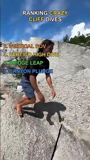Ranking the CRAZIEST Cliff Dives! 🌊
