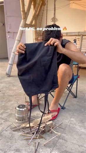 Mind blowing 😳🔥 #survivalcooking