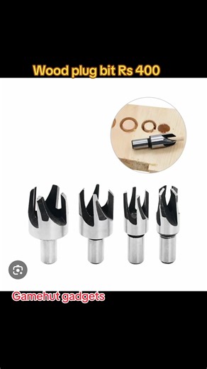 Wood plug bit Rs 400 Gamehut gadgets Route nicolay Port Louis Tel 59159297 - call only Tel 59382803 - WhatsApp only #wooddrillbit #woodworking #carpenter #woodplugs #dowell