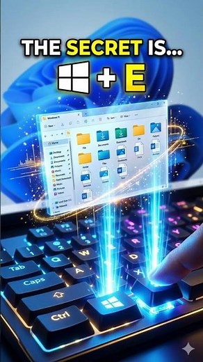 Windows + E 🔥 Open File Explorer Instantly