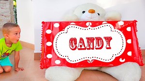 Funny Kids & Giant Candy! Skit Video #candy #kids #funny #childrens #vladcrazyshow #fun #forkids #cool | Vlad and Niki