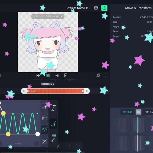 mini animation tutorial on a light motion!