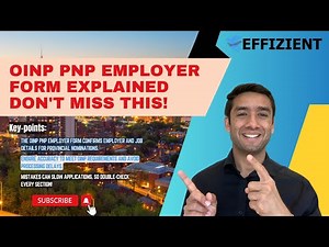 Ontario PNP - Job Offer Form | OINP Employer Form