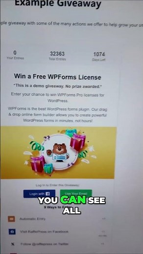 Create Viral Giveaways with this awesome Plugin for WordPress