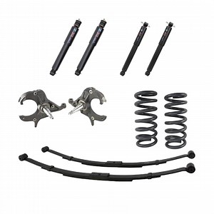 S-10 4 Inch Front/ 4 Inch Rear Drop Lowering Kit with Shocks