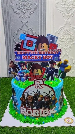 Roblox-Themed Cake #cake #birthdaycake #customizedcake #roblox #robloxcake
