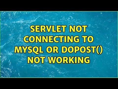 Servlet not connecting to MySQL or doPost() not working