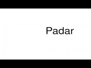 How to pronounce Padar