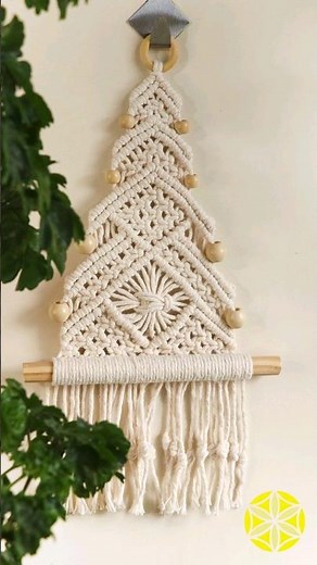 🎄Árvore de Natal em Macramê🎄Tutorial completo no canal!#macrame #natal #macrametutorial