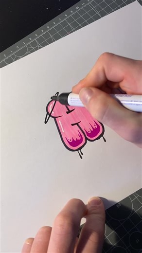 Graffiti | Lettering on Instagram: "🔥Follow for more Step-By-Step Tutorials! Description: Today I’m focusing on the graffiti letter H in bubble style. The pink filling is perfect for the bubble look. Then use black for the outlines to create a good contrast. With white, you can create the shiny effect that characterizes bubble letters. Then add a few drips and you have the perfect style for a graffiti throw-up. More tutorials are coming soon. Follow for daily lessons! — #graff #graffart #letter