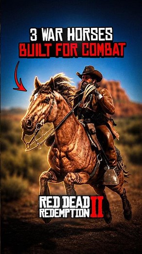 3 Best War Horses You Need in RDR2 #rdr2 #reddeadredemption2