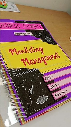 MARKETING Business Studies || Class 12th Project file decoration