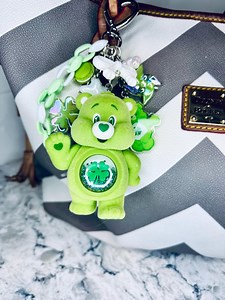 Care Bears, Good Luck Bear, Charm Keychain, Bag Charm, Keychain - Etsy