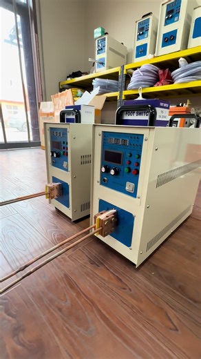 High frequency 15kW air-cooled equipment with a frequency range of 30~80 kHz. Plug in and use directly, no extra setup needed.#induction #heater