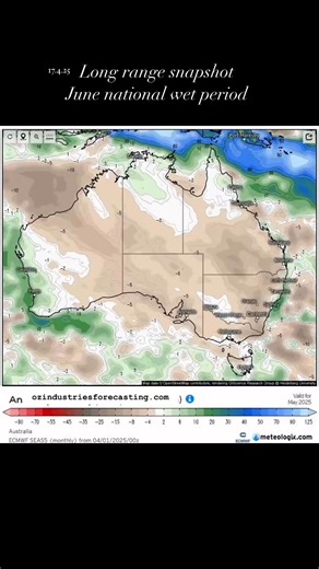 Remember this…? We said May would run dry… and now the latest modelling is finally catching up. The gates are about to open nationally as rainfall returns from late May, kicking off a wetter June — just as forecast months ago . 3 major weather periods are due in June, including a significant mid-month cycle that could impact multiple states. Long-range signals have been pointing to this for months — and the models are only just catching on. 🔗 Tap below for the full June outlook and see why long
