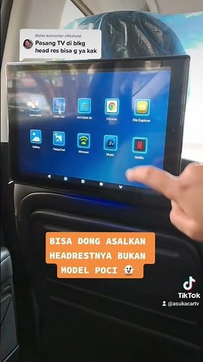 headrest clipon monitor as-1218 sudah android.