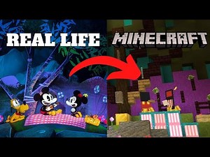 Epic Mickey and Minnie's Runaway Railway Minecraft Recreation!!!