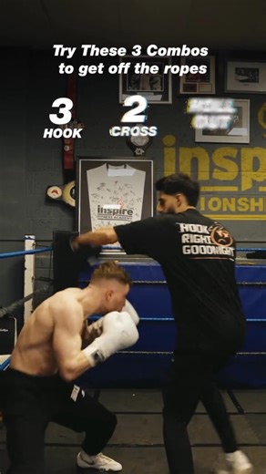 3 Combos to Escape the Ropes 🥊🔥 Boxing Trick | #Shorts