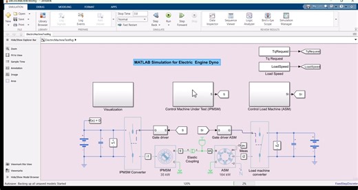 Electric Motor Dyno Simulation using MATLAB Simscape #MATLAB #MOTOR | MATLABSolutions.com