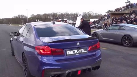 BMW M5 F90 vs Lamborghini Huracan drag race