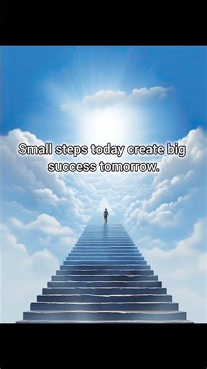 Small Steps Today = Big Success Tomorrow 🚀 #growthmindset #motivation #selfbelief