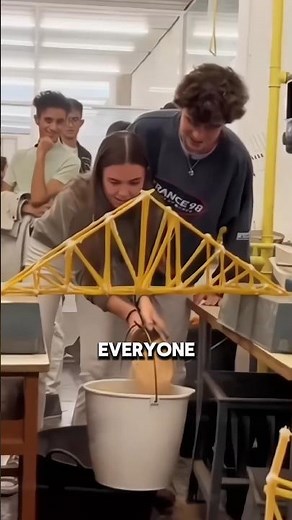 Everyone Failed… Until One Girl’s Spaghetti Bridge Made History!