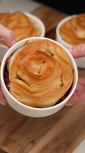 How to make Individual Beef Pies with Fillo Pastry